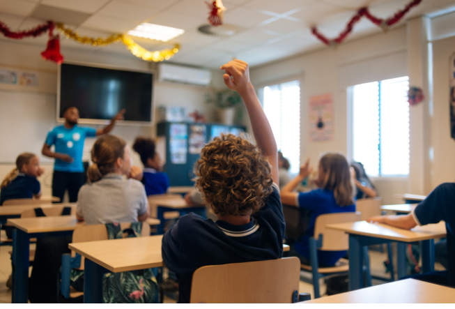 Teacher teaching class Teacher teaching class